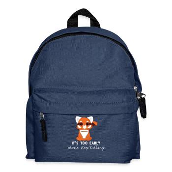 Red Panda - cat bear - morning muffle - Kids' Backpack - navy - Front