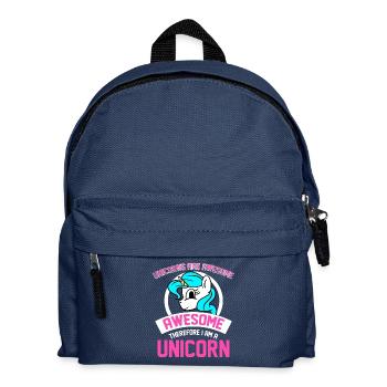 Les licornes sont géniales Je suis génial Je suis licorne - Sac à dos Enfant - bleu marine - Devant