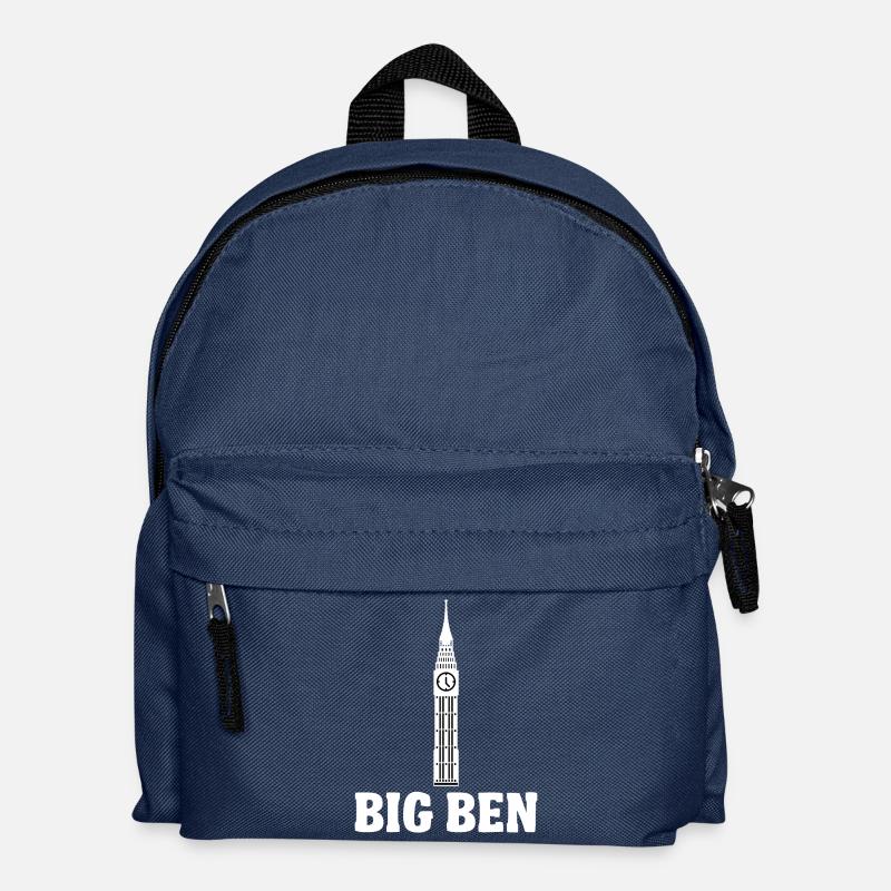 Big Ben Platz cooles Geschenk - Kinder Rucksack - Navy