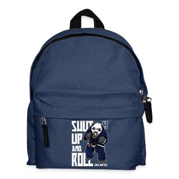 Angry BJJ Panda - BJJ Brazilian Jiu Jitsu Shirt - Kinder Rucksack - Navy - Vorne