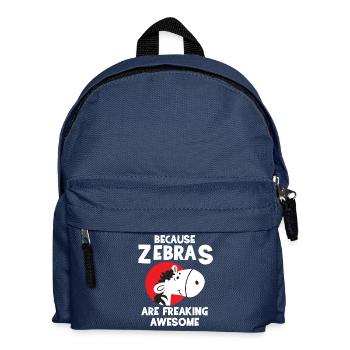 Zebra - Zèbres - Zebrafan - Cadeau - Génial - Sac à dos Enfant - bleu marine - Devant