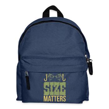 Angeln - Kinder Rucksack - Navy - Vorne