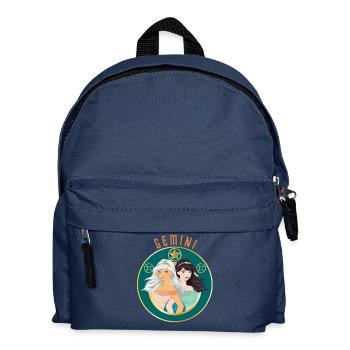 Zodiac - Horoscope - Gemini - Gift - Kids' Backpack - navy - Front