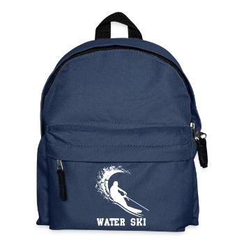 Wasserski Hobby schönes cooles Geschenk - Kinder Rucksack - Navy - Vorne