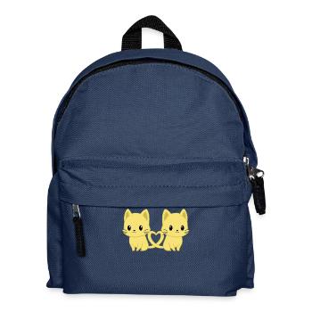 Cat - Cats T-shirt - Cats - Cat love - Kids' Backpack - navy - Front
