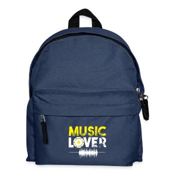 Music Lover musique amant musique cadeau - Sac à dos Enfant - bleu marine - Devant