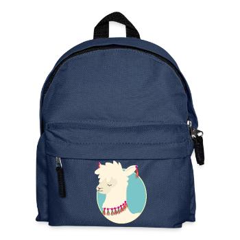 Lama - Kinder Rucksack - Navy - Vorne