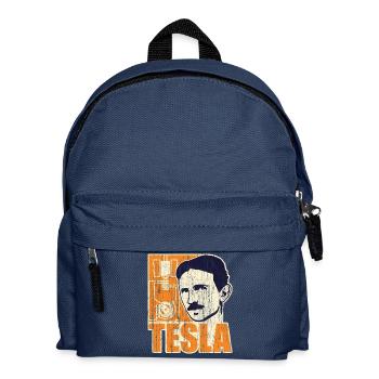 Forscher & Entwickler: Tesla - Kinder Rucksack - Navy - Vorne