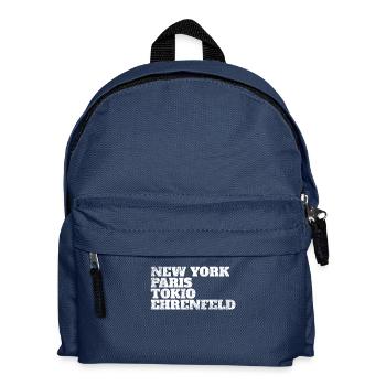 Ehrenfeld Paris Tokio New York Heimat Köln Viertel - Kinder Rucksack - Navy - Vorne