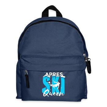 Fête d'hiver des montagnes Apres Ski Queen Hüttengaudi - Sac à dos Enfant - bleu marine - Devant