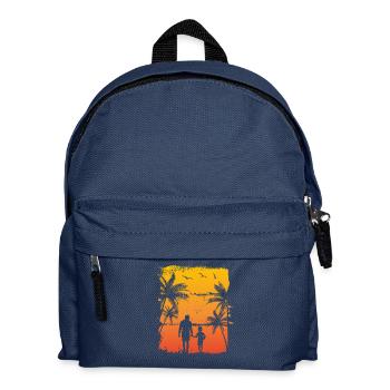 Father and son - Kids' Backpack - navy - Front