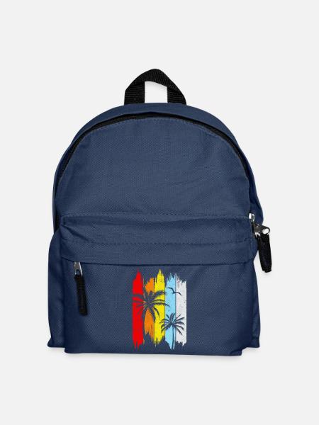 Sommer Retro - Kinder Rucksack - Navy