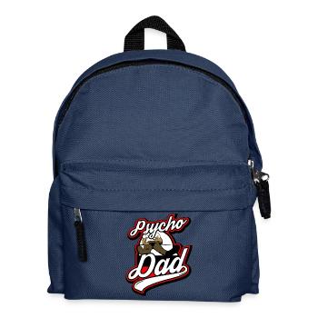 Psycho - Papa - Psycho - Dad - Kids' Backpack - navy - Front