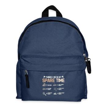 Ce que je fais dans ma lecture de tieme de rechange - Sac à dos Enfant - bleu marine - Devant