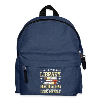In the library I find myself - Kinder Rucksack - Navy - Vorne