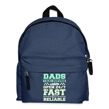 Dads taxi service - Kinder Rucksack - Navy - Vorne