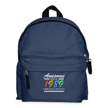 1989 - Jahrgang 1989 - Fantastisch seit 1989 - Kinder Rucksack - Navy - Vorne