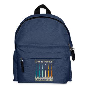 I'm a picky locksmith - Kinder Rucksack - Navy - Vorne