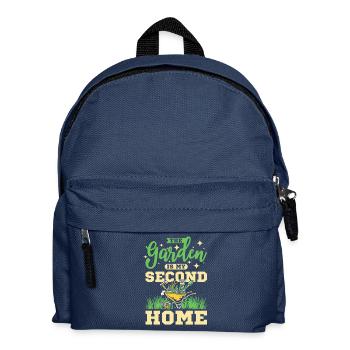 The garden is my second home - Kinder Rucksack - Navy - Vorne