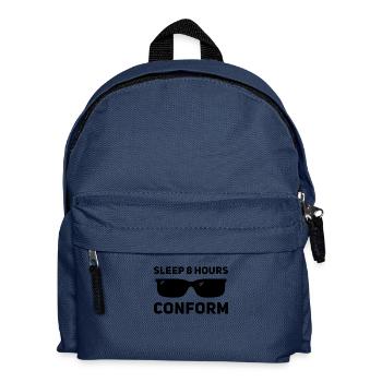 Schlafen Sie 8 Stunden, passen Sie sich an - Kinder Rucksack - Navy - Vorne