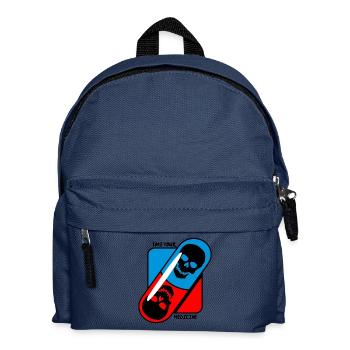Take - your - medicine - skull - Kids' Backpack - navy - Front
