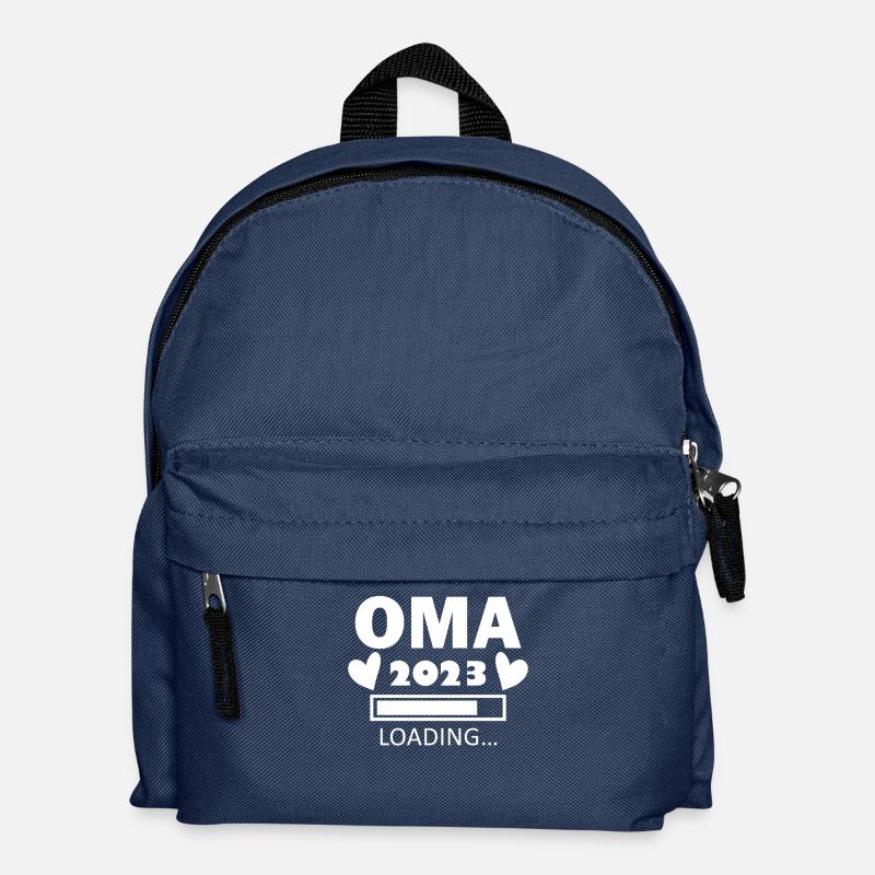 Oma 2023 - Werdende Oma 2023 - Oma Loading - Kinder Rucksack - Navy