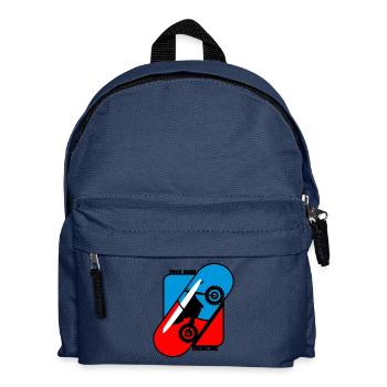 Nehmen Sie Ihre Medizin Pille - Motocross - Kinder Rucksack - Navy - Vorne