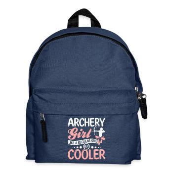 Fille de tir à l’arc comme une fille ordinaire mais plus cool - Sac à dos Enfant - bleu marine - Devant