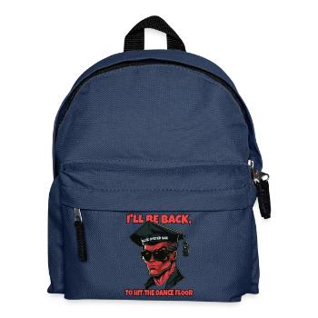 Cyborg-Roboter absolviert Abschluss - Kinder Rucksack - Navy - Vorne