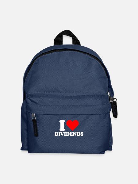 Dividenden I Love Dividends Ich Liebe Aktien Börse - Kinder Rucksack - Navy