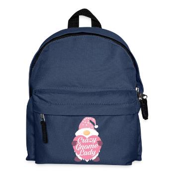 Crazy Gnome lady - Kinder Rucksack - Navy - Vorne