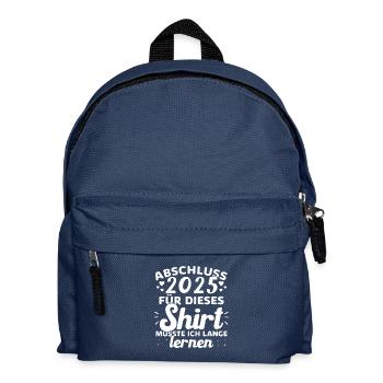 Abschluss 2025 Abschluss der Realschule - Kinder Rucksack - Navy - Vorne
