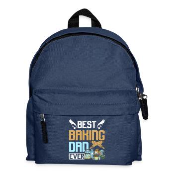 Fathers day best baking dad ever - Kinder Rucksack - Navy - Vorne