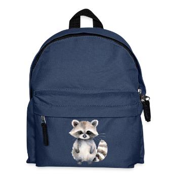 Waschbär Lena - Kinder Rucksack - Navy - Vorne