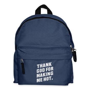 Dieu merci de m’avoir rendu chaud - Sac à dos Enfant - bleu marine - Devant