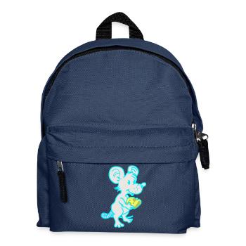 Maus Ratte Käse Mäuse Ratten - Kinder Rucksack - Navy - Vorne