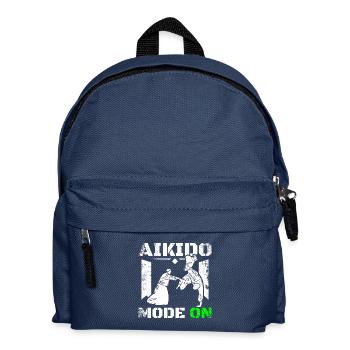 Aikido mode on - Kids' Backpack - navy - Front