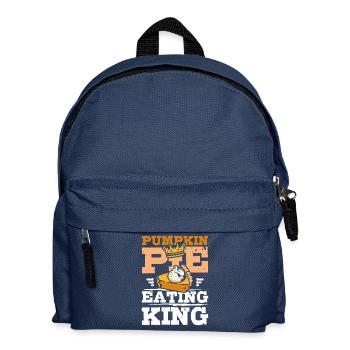 Pumpkin pie eating king - Kids' Backpack - navy - Front