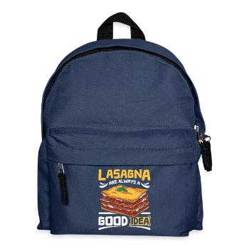 Lasagna are always a good idea - Kids' Backpack - navy - Front