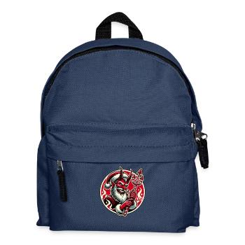 the candy cane villain devil Santa - Kids' Backpack - navy - Front