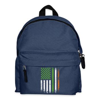 Patriotic Irish American Flag Ireland St. Patricks - Kids' Backpack - navy - Front