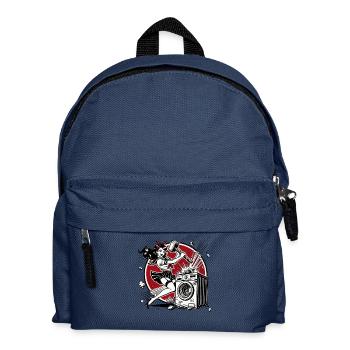 Good girl smashes the washing machine - Kids' Backpack - navy - Front