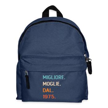 Wife since 1975 - Kids' Backpack - navy - Front