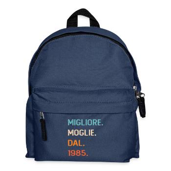 Wife since 1985 - Kids' Backpack - navy - Front