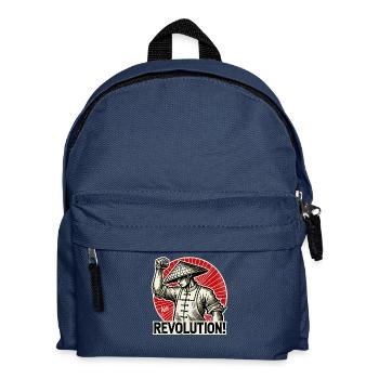 Rice and Rice Farmers Revolution Fist Up - Kids' Backpack - navy - Front