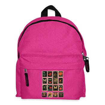 Dekorative ausgefallene Briefmarken - Kinder Rucksack - Fuchsia - Vorne