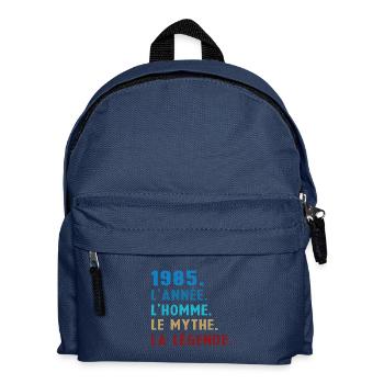1985 Year Man Myth Legend - Kids' Backpack - navy - Front