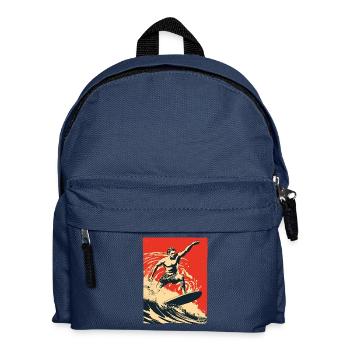 Surf rétro à l’ancienne - Sac à dos Enfant - bleu marine - Devant