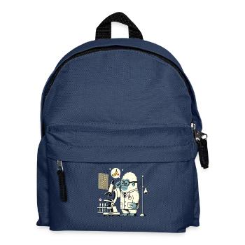 Scientifique : gorille, singe en laboratoire - Sac à dos Enfant - bleu marine - Devant