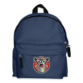 Drôle de monstre de poubelle - Sac à dos Enfant - bleu marine - Devant